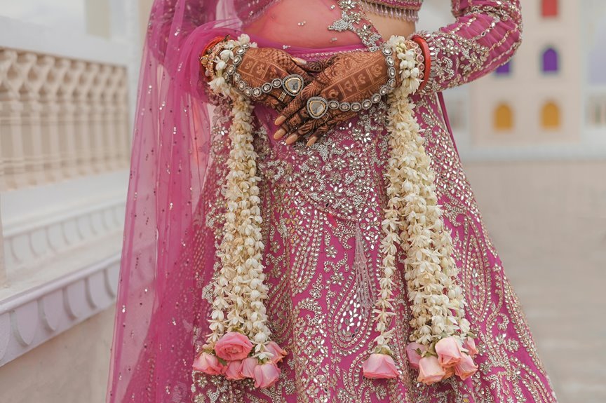 bridal elegance in lehenga