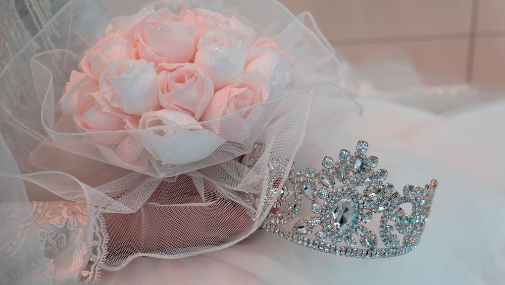 bridal crystal crown accessory