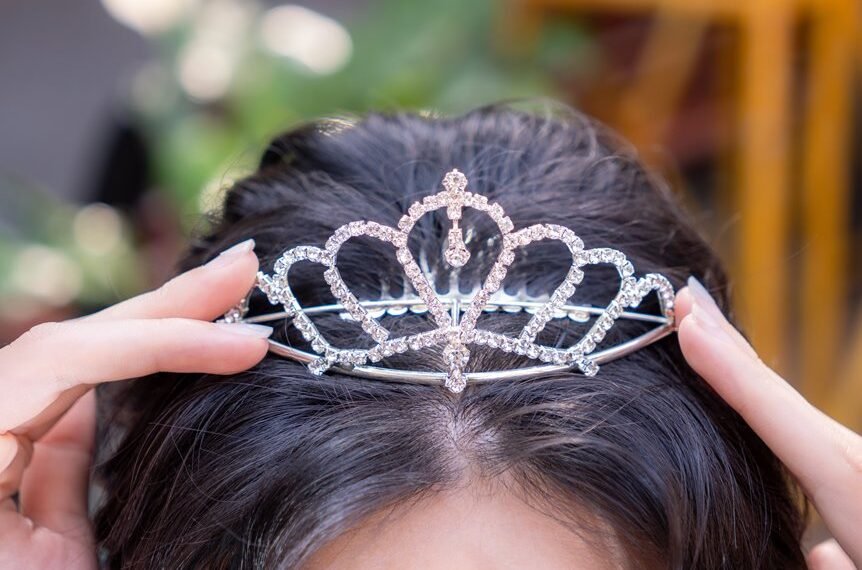 bridal princess crown accessory