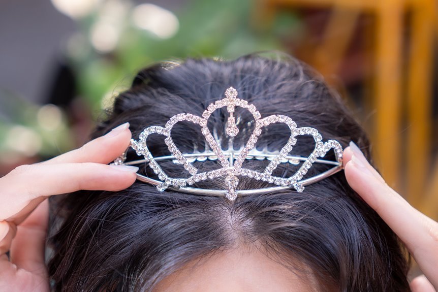 bridal princess crown accessory