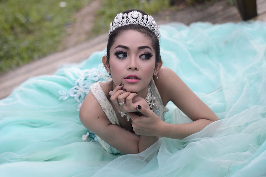 elegant bridal princess tiara