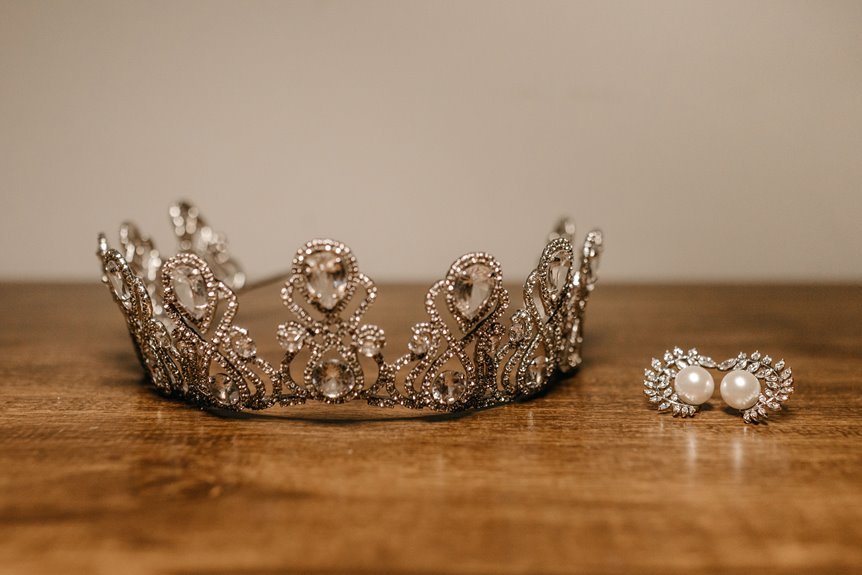 elegant bridal tiara crown