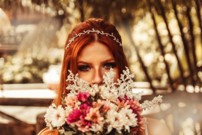 elegant crystal bridal headpiece