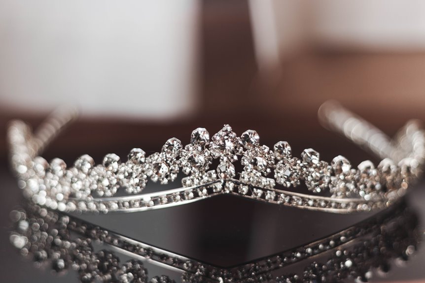 elegant crystal bridal tiara